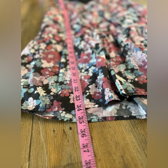 LUCKY BRAND | Women's Cotton Tiered Floral Sleeveless Mini Dress Lined | Size XS - Picture 4 of 12